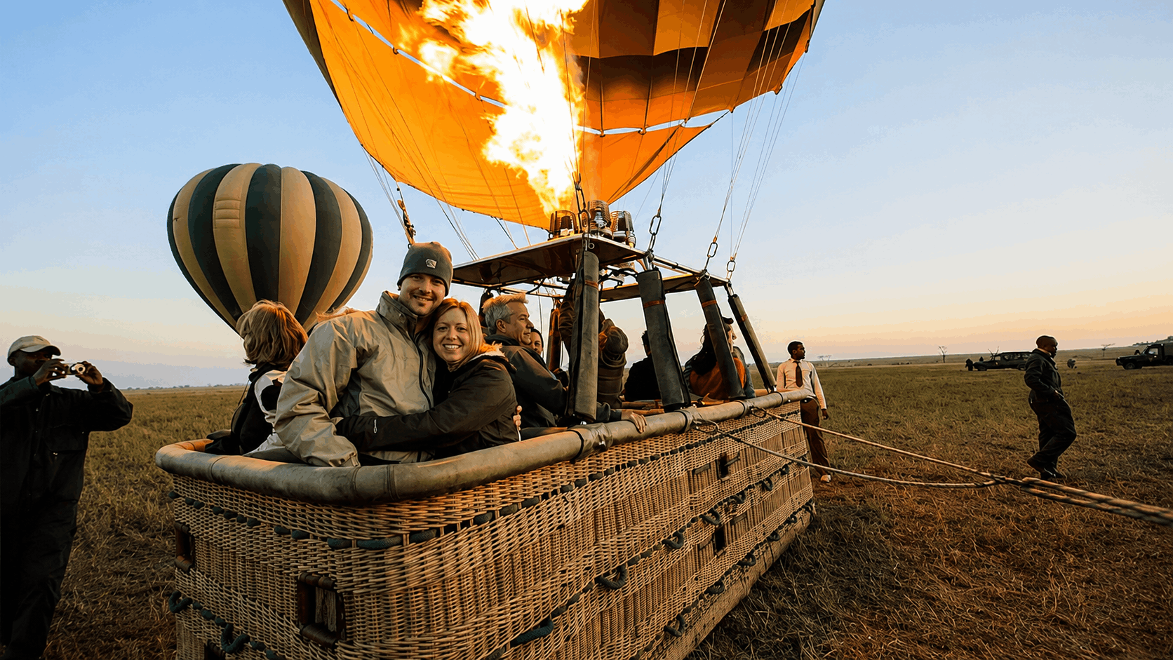Hot air balloon safari in Tanzania